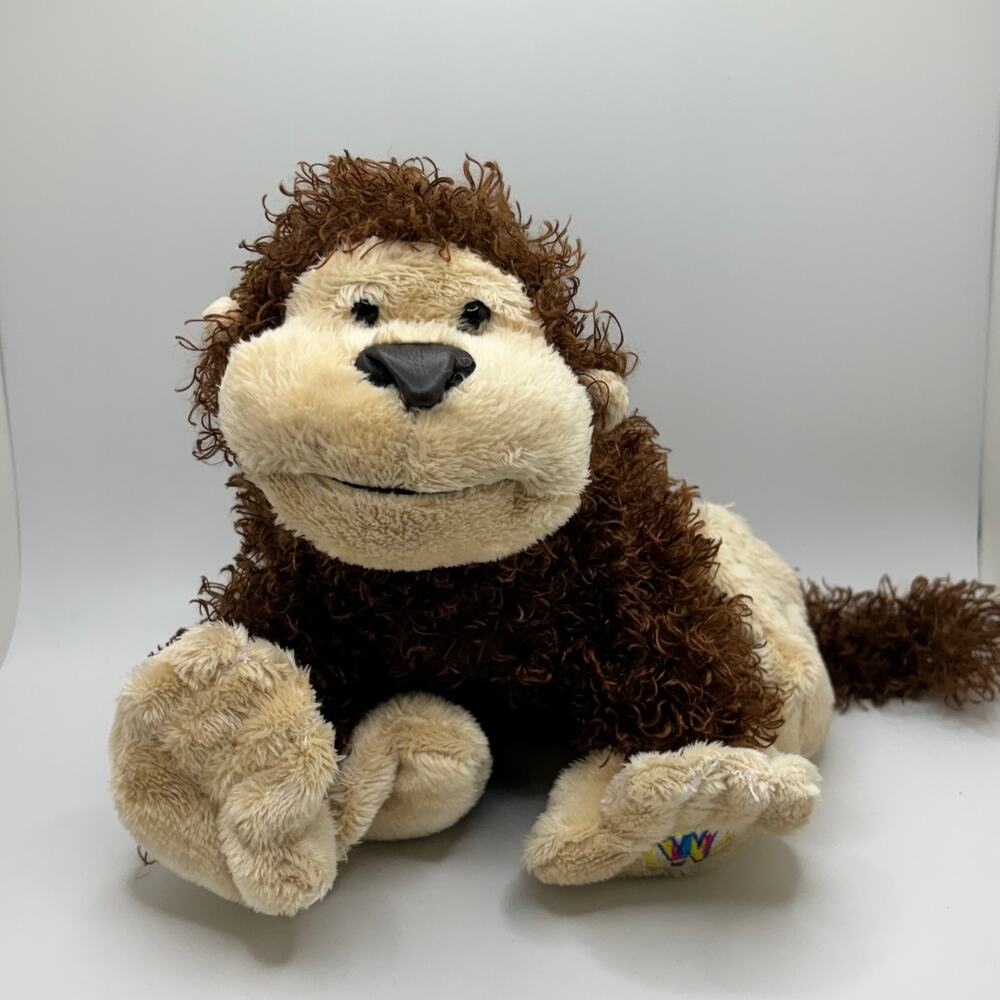 Ganz - Webkinz - HM080 - Cheeky Monkey - No Code/Tag - Monkey - Curly Hair Plush